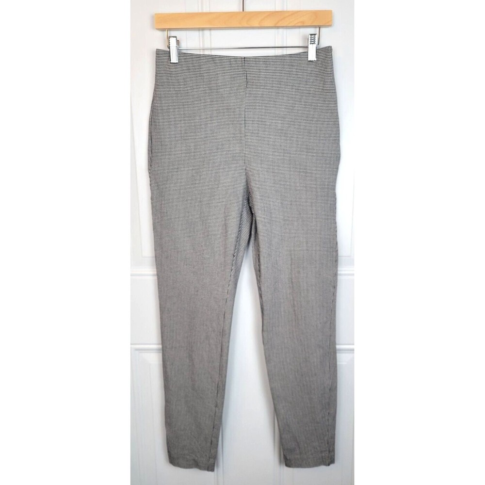 Ann Taylor LOFT Black and White Houndstooth High Waist Skinny Pants Size 4
